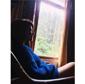 Blue Oversized Terry Jumper