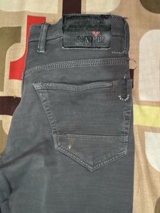 Gray Denim Pants