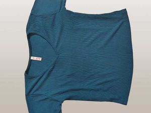 Teal Green V Neck Top