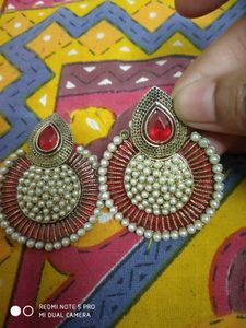 Red Gemstone Earrings