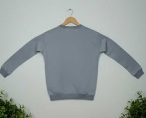 Men&#39;s/Unisex Light Grey Casual Crewneck Sweatshirt