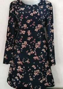 Floral Print Long Sleeve Dress