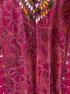 Pink Embroidered Kurta