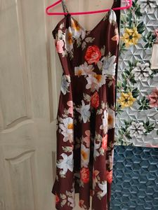 Strappy Floral Print Maxi Dress