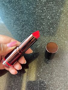 Lipstick, Kajal And Nail paint With Red Pouch
