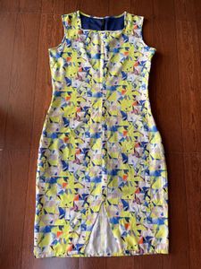Multicoloured Middle Length Dress
