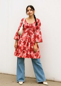 Floral Tiered Mini Dress