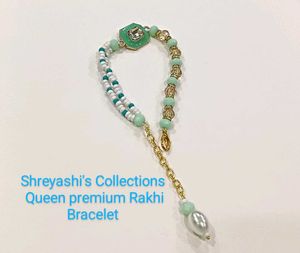 Pastel Butterfly Beaded Bracelet Rakhi