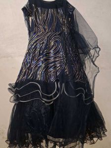 Elegant Navy Blue Formal Dress