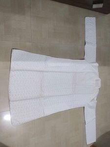 Festive Wear Long White Kurta