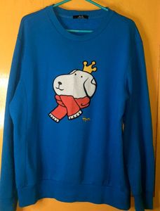 UNISEX HUM PRINTED OVERSIZED SWEATSHIRT