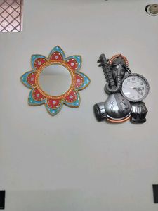Handcrafted Floral Mirror