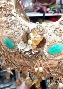 Bridal Fancy Golden Handwork Purse( New)