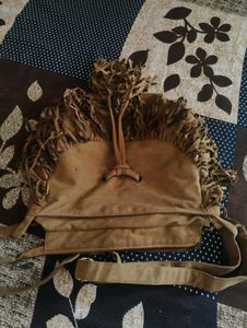 Fringe Suede Sling Bag