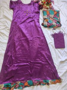 Elegant Purple Kurta Set