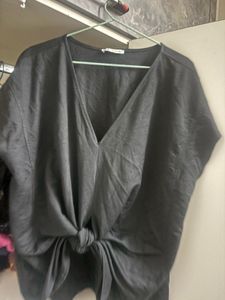 Zara knot tie top