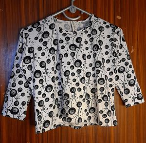 Crop Top Sleeve Till Elbow Cute Warm And Cozy Comf