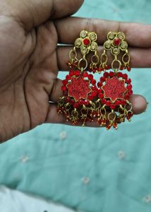 Red &amp; Gold Jewelry Set