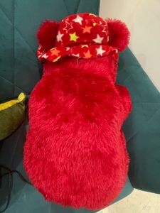Big Furry Red Teddy Bear