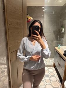 Dorothy Perkins Baby Blue Colour Blouse