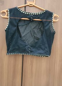 Black &amp; Gold Patterned Blouse