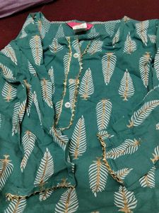 Feather Print Kurta