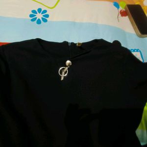 Black Pemplum Top