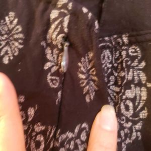 Patterned Black Dress