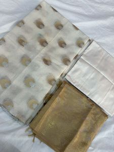 Banarasi White Suit