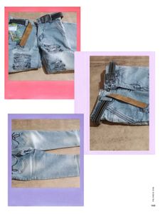 Distressed Light Wash Jeans