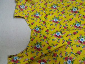 Yellow Floral kurta