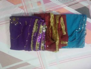 Elegant Ethnic Dupatta - Set of Three