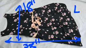 Floral Print Sundress L size