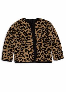 Leopard Print Fleece Jacket