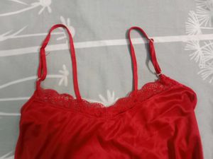 Satin Lace Trim Sleep Dress (Nighty)