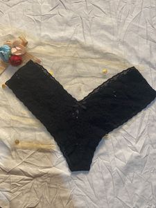 Black Thong Penty Size 26-28 Can Wear
