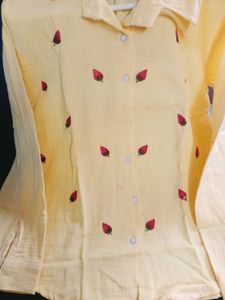 Brand New Pure Cotton Heart Shave Shirt