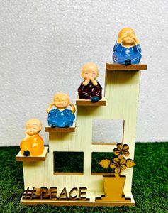 Meditating Monk Figurines