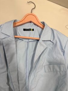 Blue Cropped Blazer, Bust- 36/38