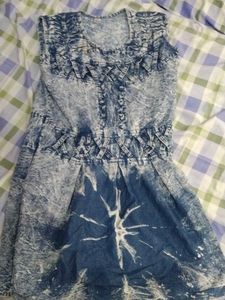 Acid Wash Denim Dress