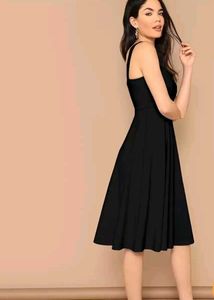 Chic Black Midi Dress