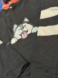 Dog Graphic Black T-shirt