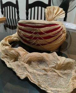 Elegant Wedding Turban - Dupatta (Paghdi)