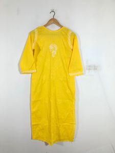 Yellow Emboridered Kurta(Women’s)