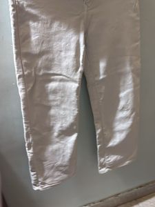 White Loose Straight Jeans