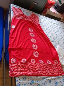 Red Floral Nighty