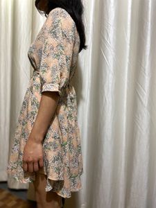 Floral Above The Knee Dress