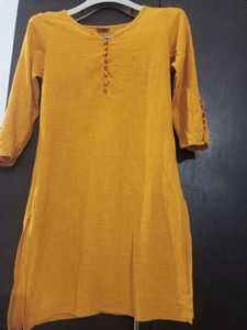 Mustard Yellow Kurti