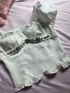 White Classy Top