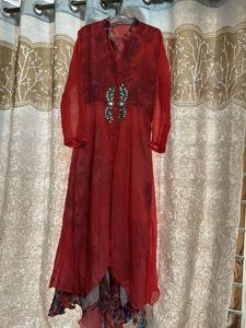 Elegant Red Ethnic Gown
